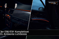 EL Ambiente Lichtleiste Ambientebeleuchtung passend für BMW 3er E90 E91 - Komplettset