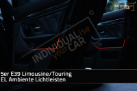 EL Ambiente Lichtleiste Ambientebeleuchtung passend für BMW 5er E39 Limousine/Touring - Türen