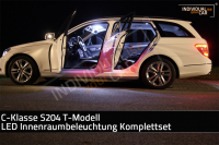 LED Innenraumbeleuchtung SET passend für Mercedes - Benz C-Klasse T-Modell S204 - Cool-White