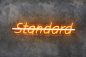 Preview: LED neon light logo "S̶t̶a̶n̶d̶a̶r̶d̶" for living space/garage