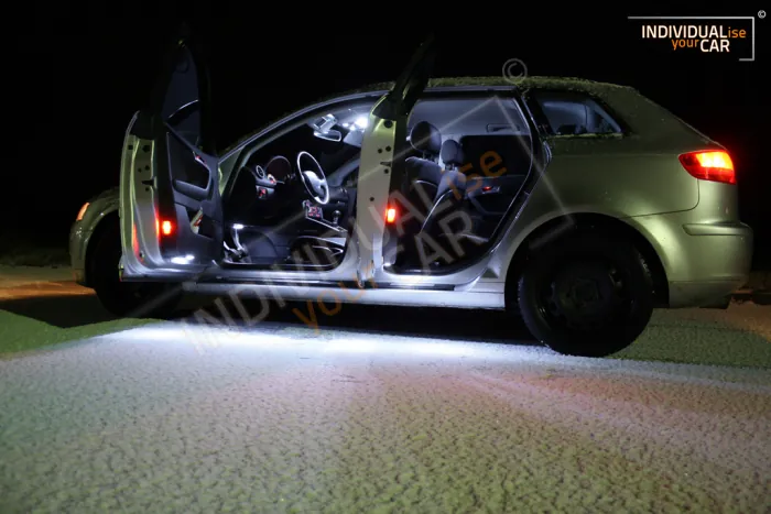 ZESTAW oświetlenia wewnętrznego LED do Audi A3 8P 3-drzwiowy