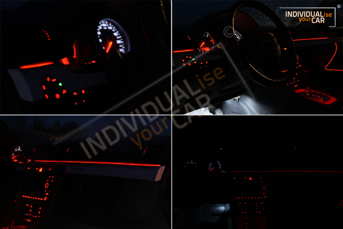 EL Ambiente Lichtleiste Ambientebeleuchtung für Audi A4 B7 Türen