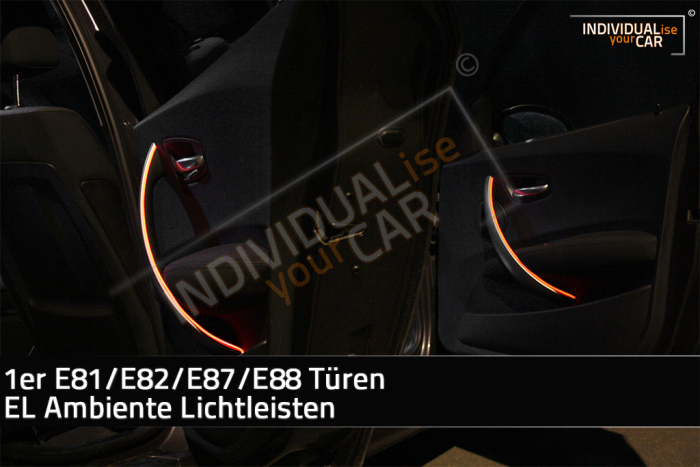 EL Ambiente Lichtleiste Ambientebeleuchtung passend für BMW 1er E81 E82 E87 E88 Türen