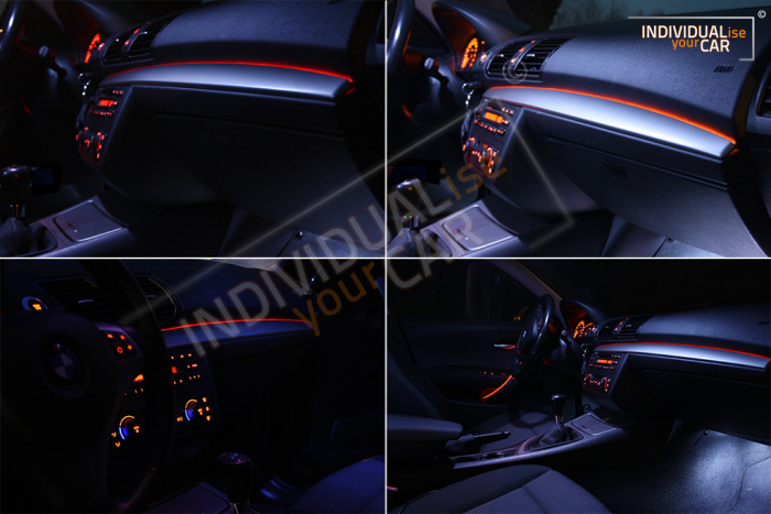 1 Series E81 E82 E87 E88 Dashboard EL Ambience Light Strip