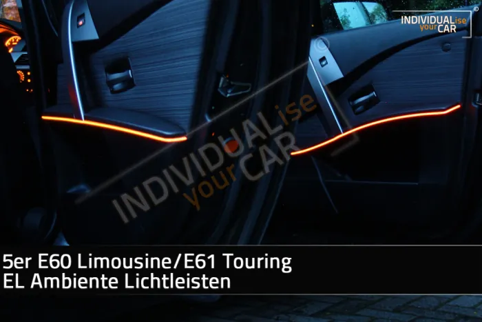EL Ambiente Lichtleiste Ambientebeleuchtung für BMW 5er E60/E61 - Türen