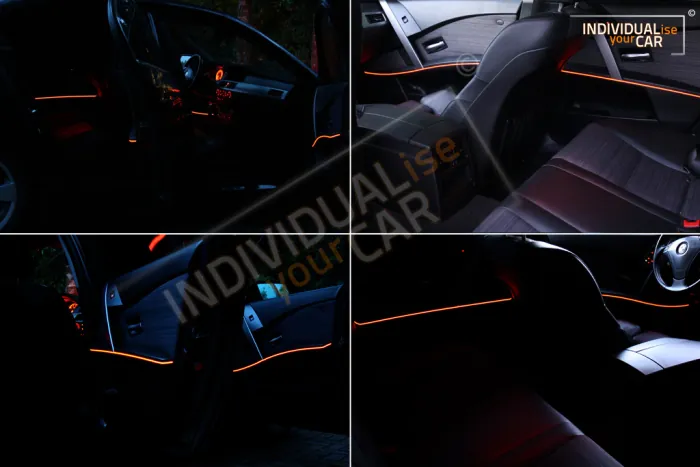 EL Ambiente Lichtleiste Ambientebeleuchtung für BMW 5er E60/E61 - Türen