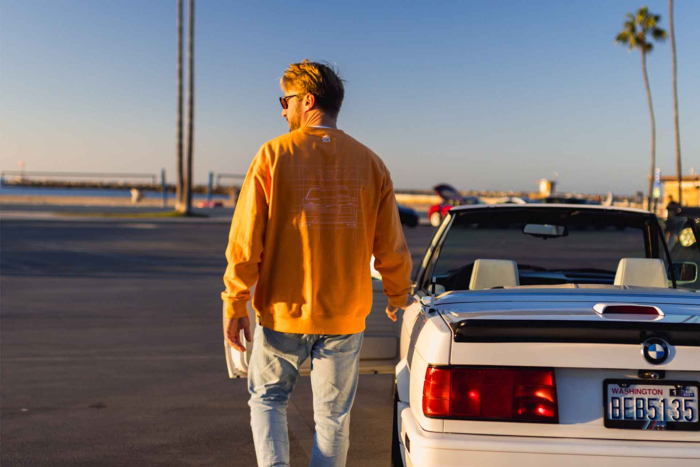 Sweatshirt avrg.® "Identity" Sunset Orange