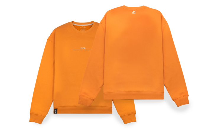 Sweatshirt avrg.® "Identity" Sunset Orange