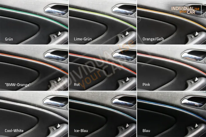 EL Ambiente Lichtleiste Ambientebeleuchtung für Audi A5 8T Sportback - Türen