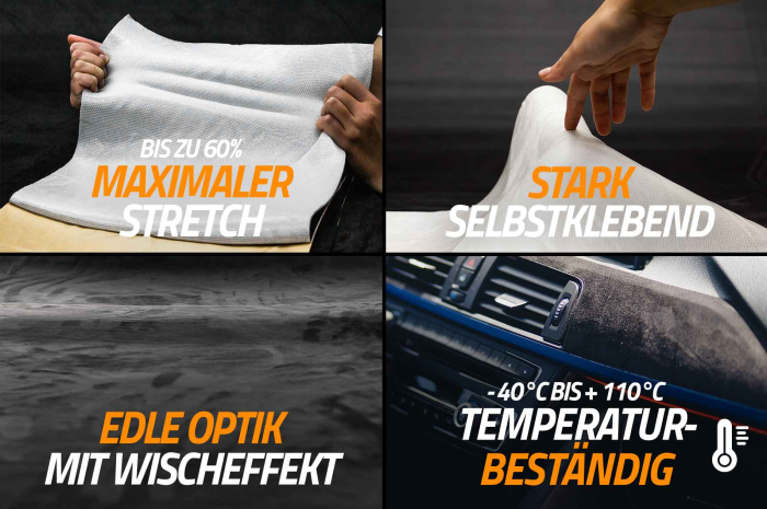 indivitara® premium art foam - self-adhesive microfiber premium