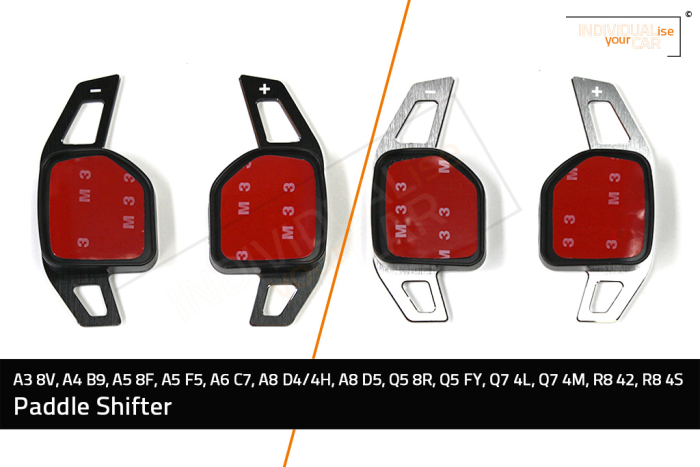 Paddle Shifters alloy for  A4 B9, A5 8T, A6 C7, A8 D4/4H, D5, Q5 8R, FY, Q7 4L, 4M, R8 42, 4S