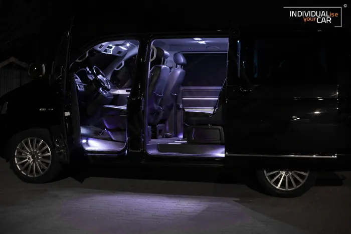 Zestaw oświetlenia wnętrza LED pasujący do VW T5 Multivan