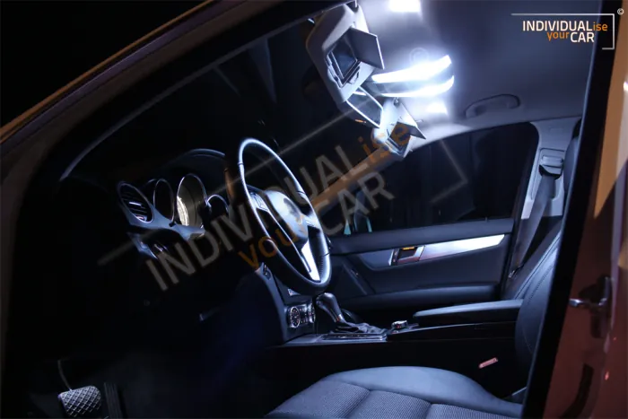 Zestaw oświetlenia LED do wnętrza odpowiedni dla Mercedes-Benz Klasy C S204 Kombi