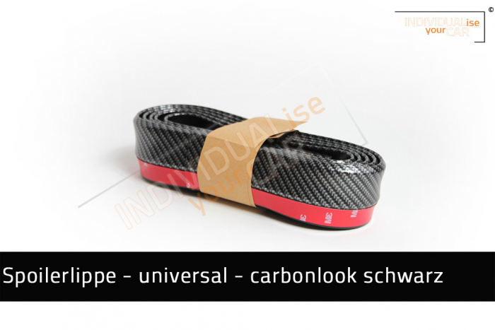 Spoilerlippe Spoiler universal carbonlook schwarz