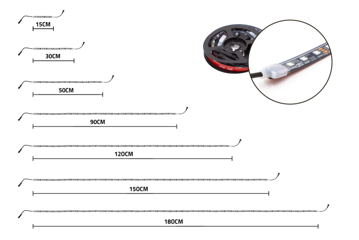 ambitrim® Digital PRO RGBIC LED underglow under car lights