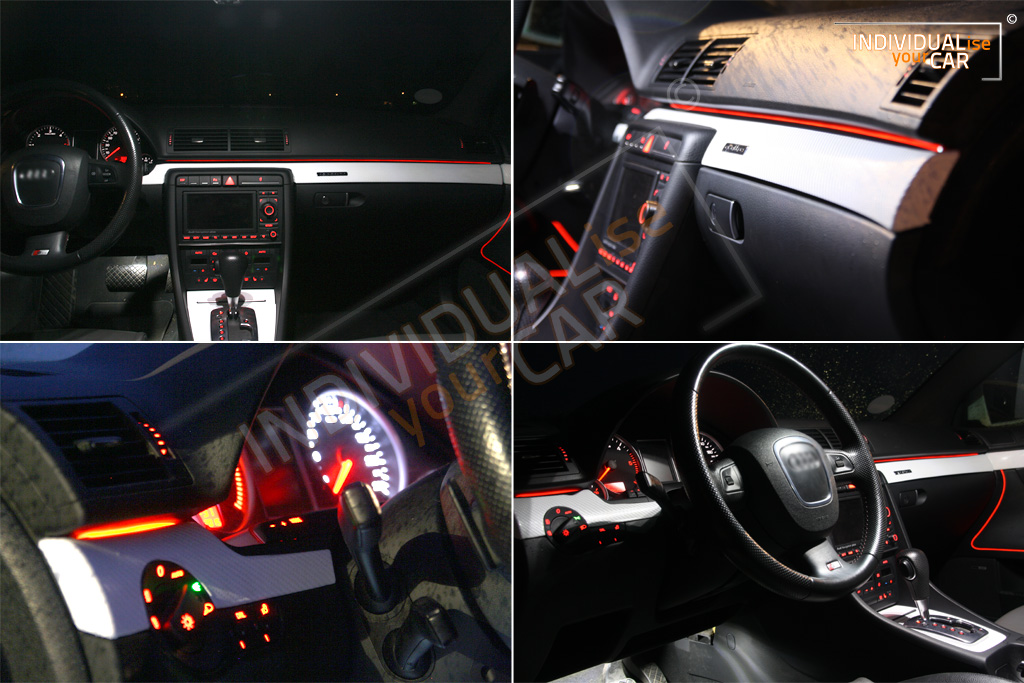 Bephos ® RGB DEL éclairage intérieur Audi a4 b6/8e Berline APP Contrôle
