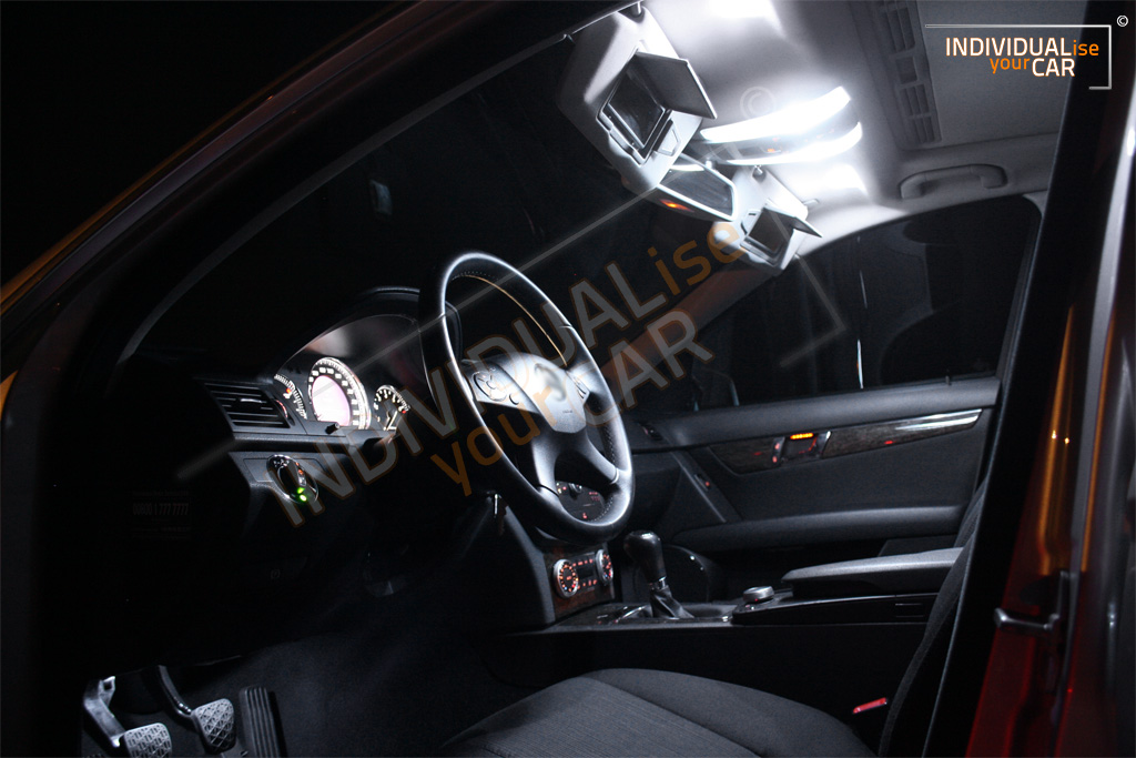 2x LED Innenraumbeleuchtung Mercedes W204 W216 W217 W212 W221 Xenon Weiss A584