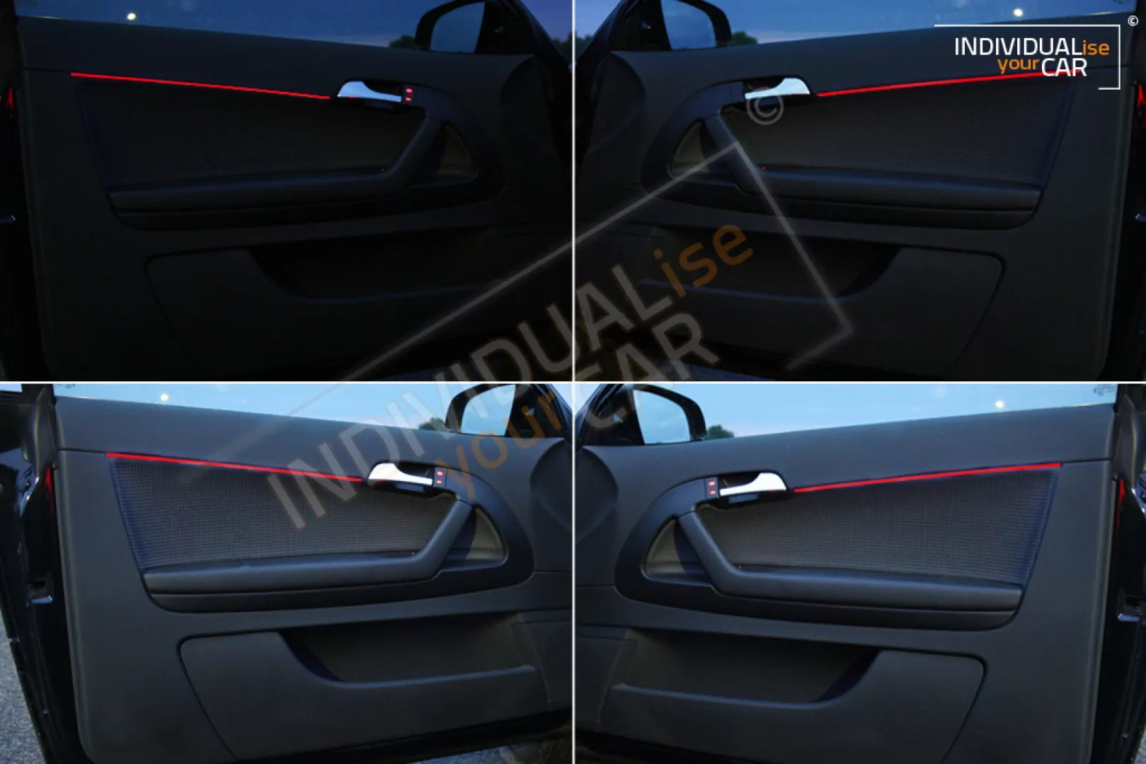 EL Ambiente Lichtleiste Ambientebeleuchtung für Audi A3 8PA Sportback - Türen