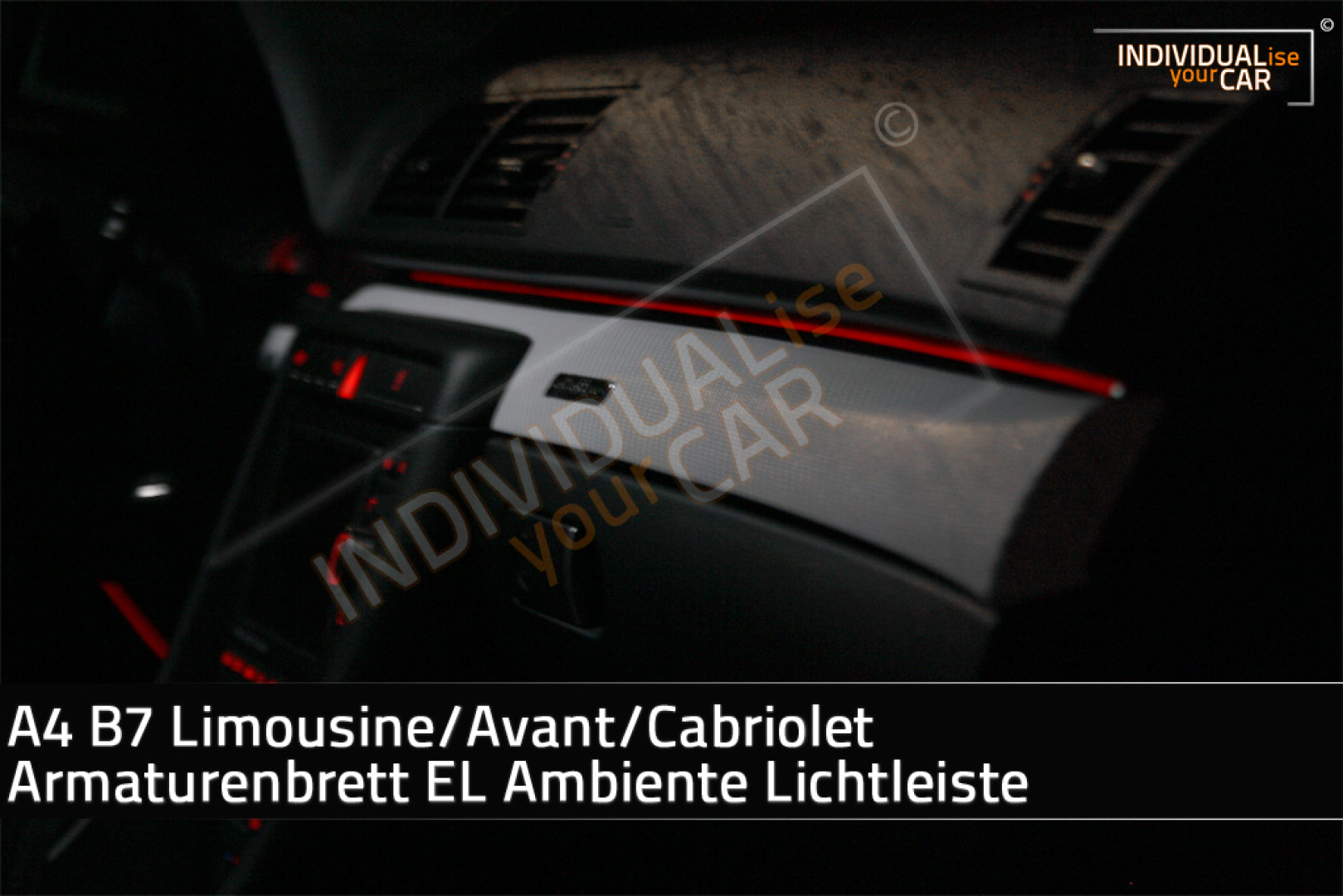 A4 B7 Dashboard EL Ambience Light Strip