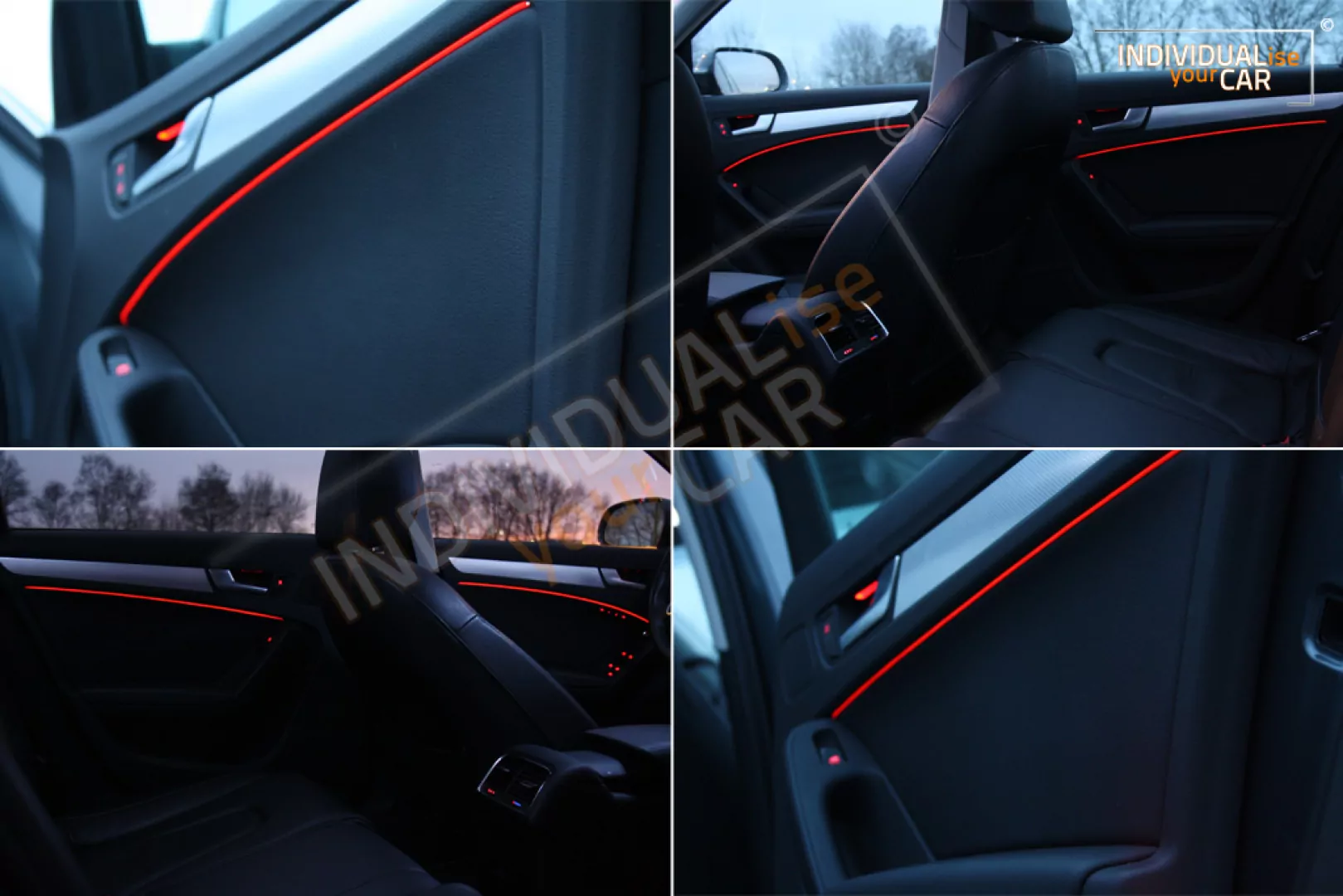 EL Ambiente Lichtleiste Ambientebeleuchtung für Audi A4 B8 - Türen