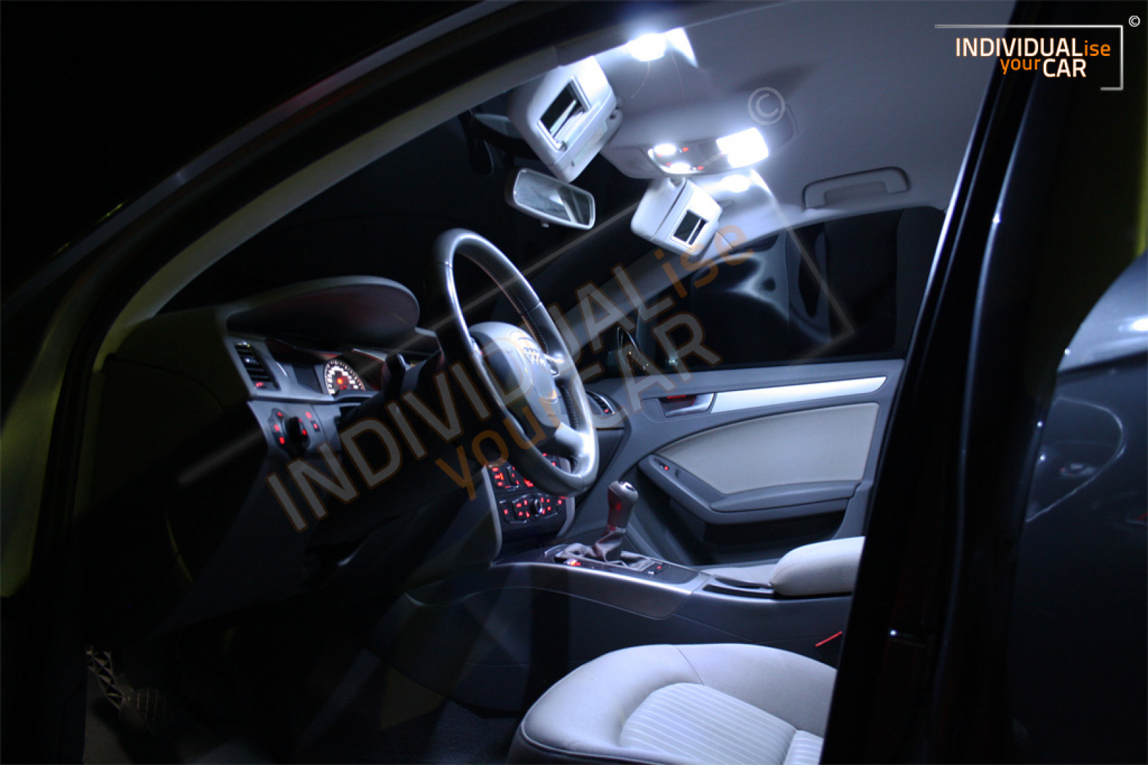 LED Innenraumbeleuchtung SET passend für Audi A4 B8 Limousine - Cool-White