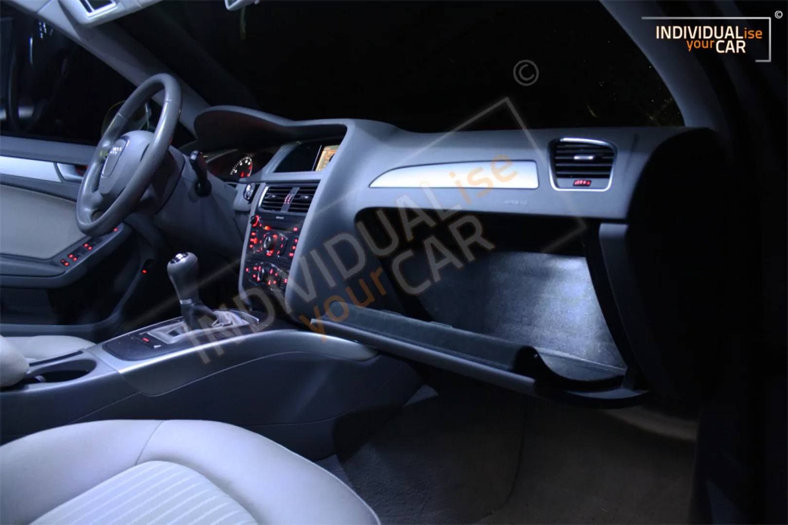 LED Innenraumbeleuchtung SET für Audi A4 B8 Limousine - Cool-White