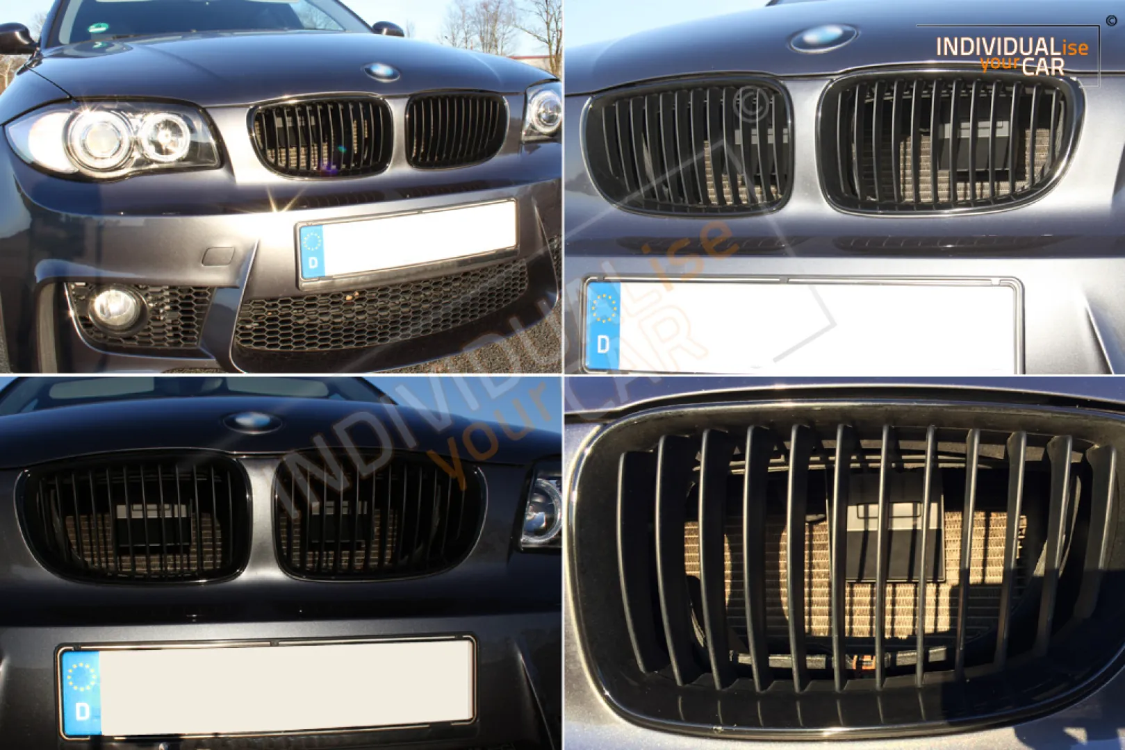 1er E81 E87 Air Scoops Schwarz