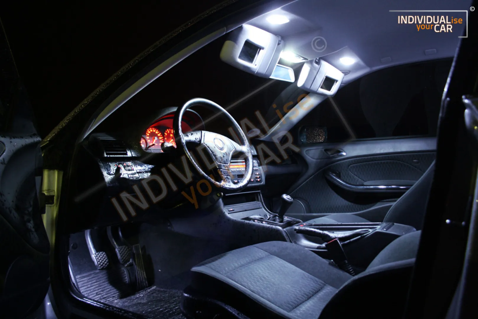 Zestaw oświetlenia wnętrza LED pasujący do BMW Serii 3 E46 Coupé