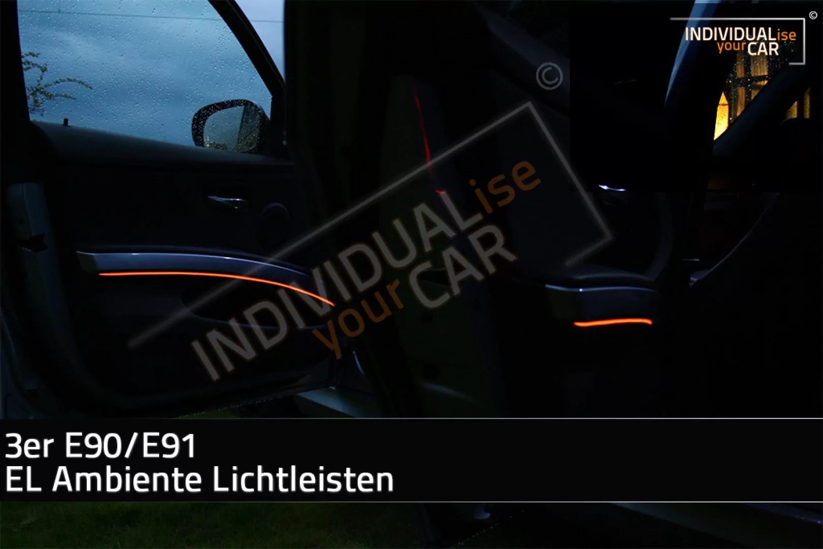 EL Ambiente Lichtleiste Ambientebeleuchtung für BMW 3er E90/E91 - Türen