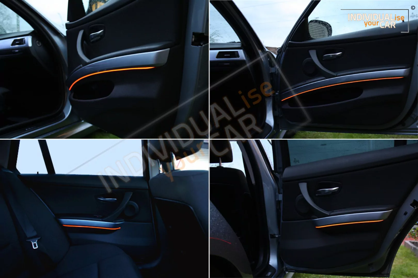 EL Ambiente Lichtleiste Ambientebeleuchtung für BMW 3er E90/E91 - Türen