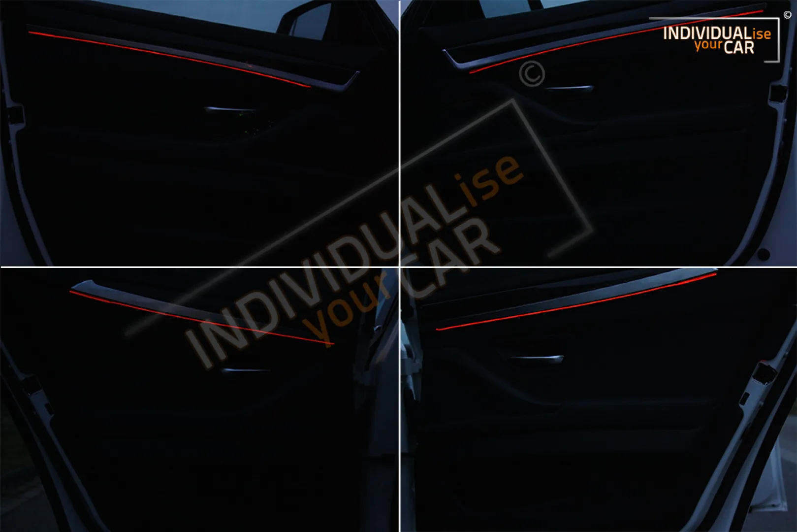 EL Ambiente Lichtleiste Ambientebeleuchtung für BMW 5er F10/F11 - Türen