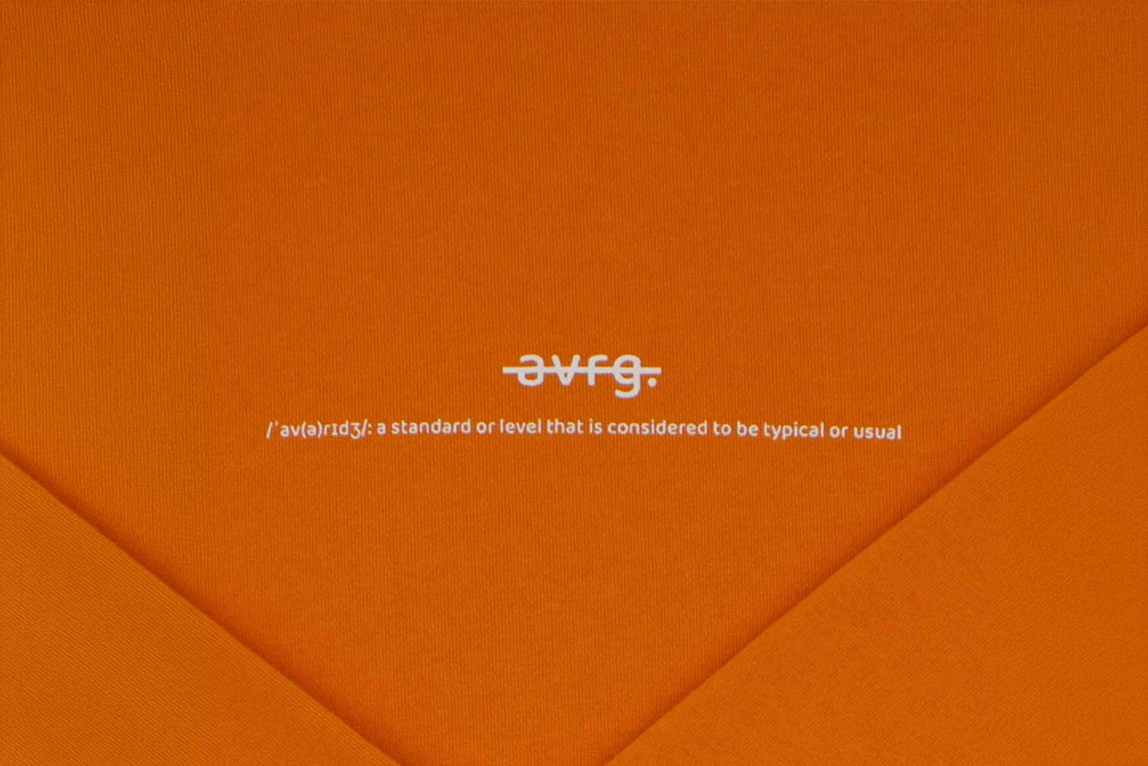 Sweatshirt avrg.® "Classic" – Sunset Orange