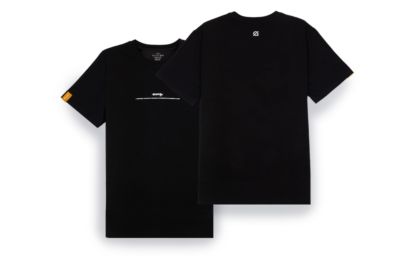 T-Shirt avrg.® "Identity" schwarz