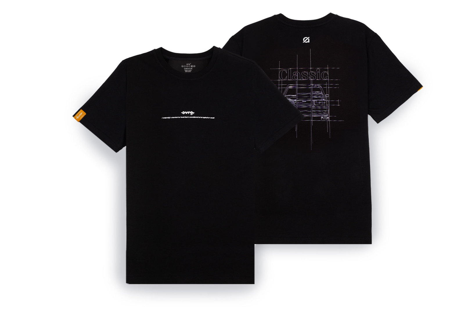 T-Shirt avrg.® "Classic" schwarz