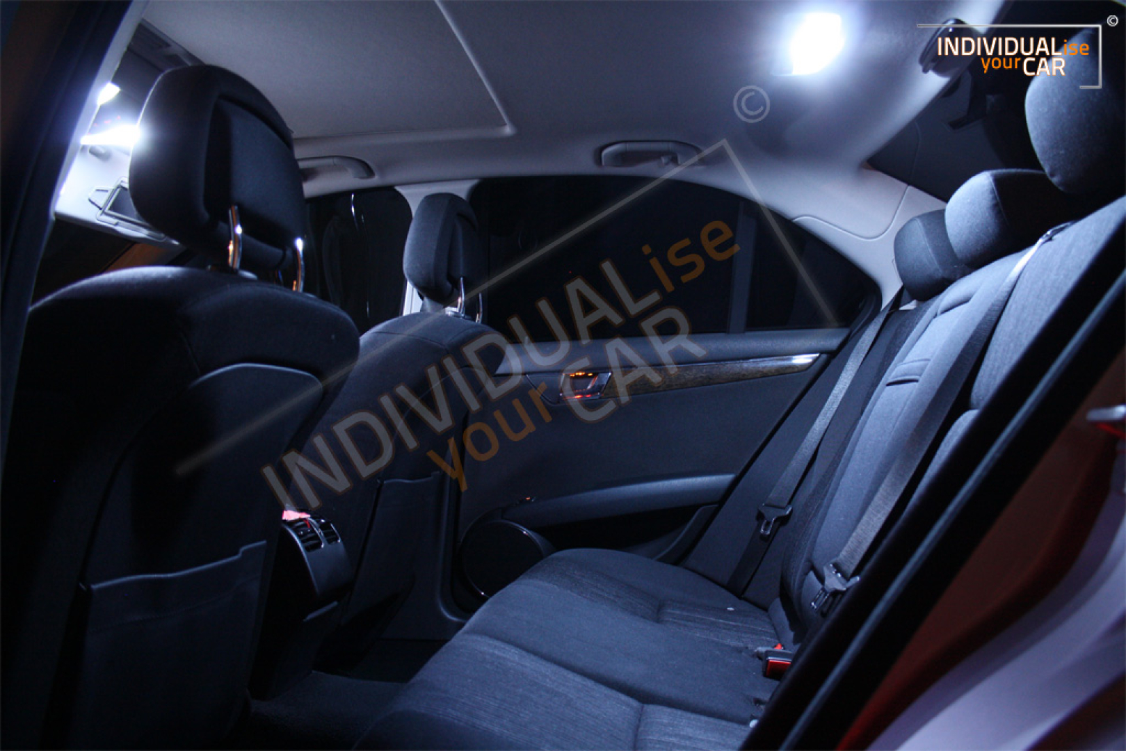LED Innenraumbeleuchtung SET passend für Mercedes - Benz C-Klasse Limousine W204 - Cool-White