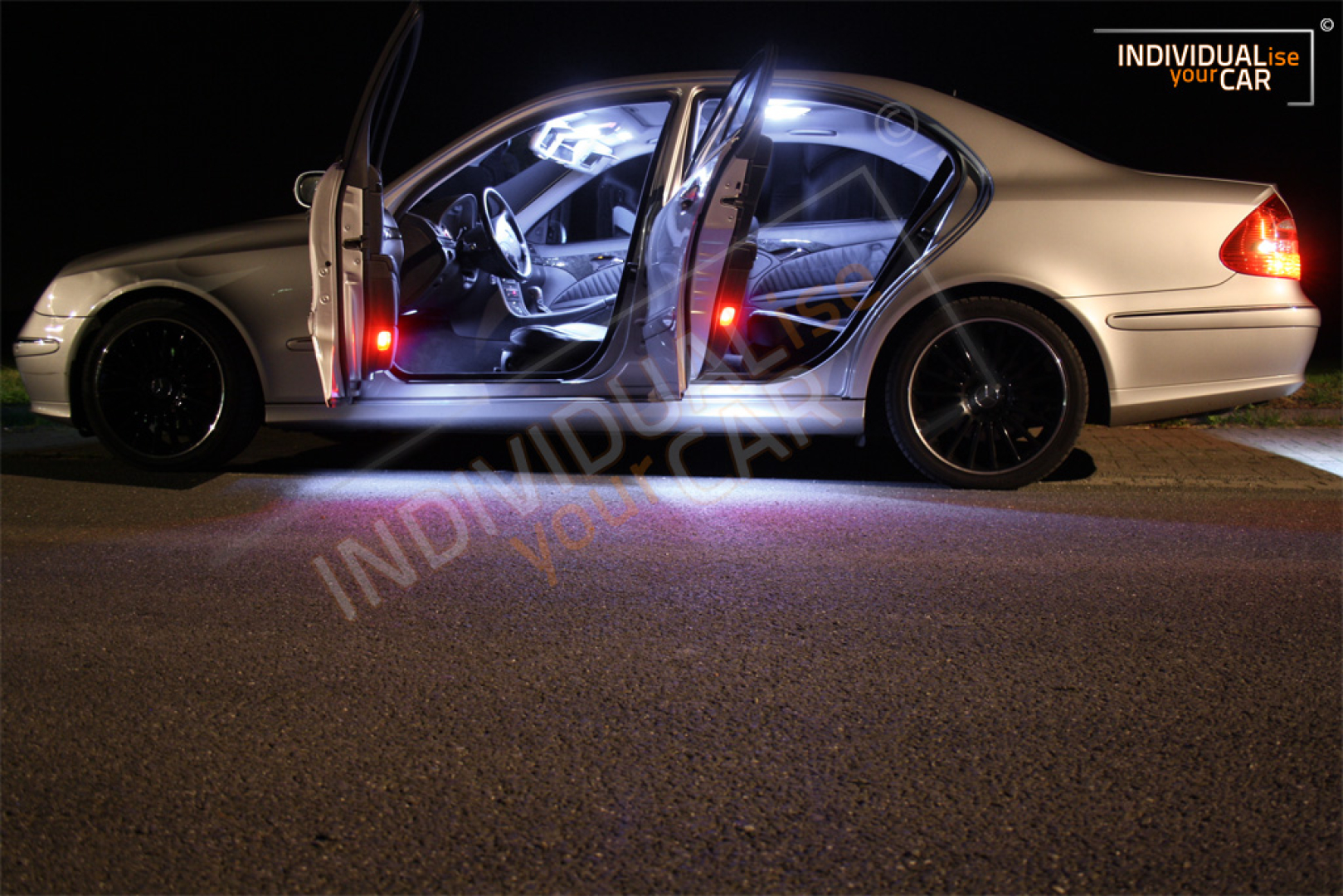 LED Innenraumbeleuchtung SET passend für Mercedes - Benz E-Klasse Limousine W211 - Cool-White