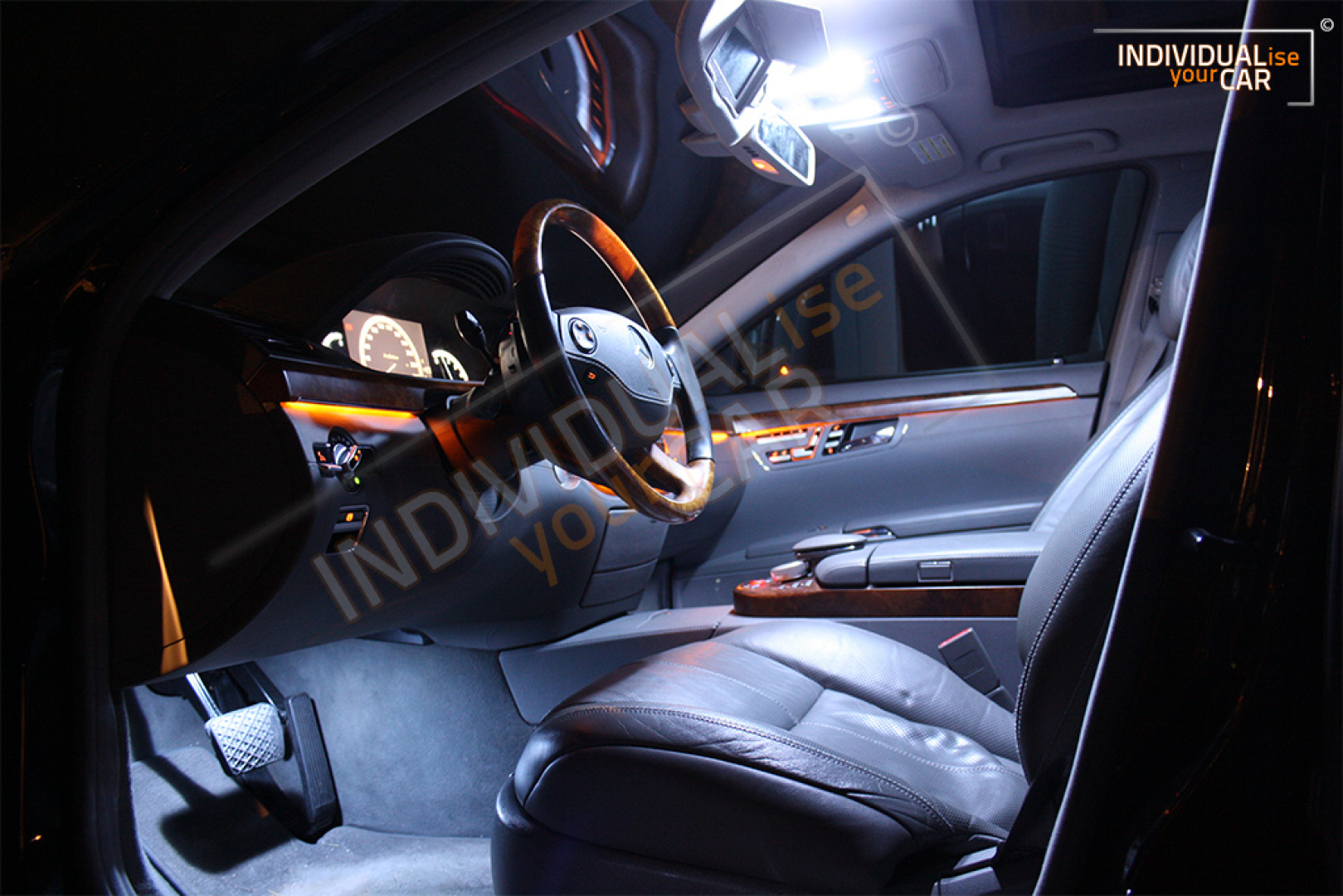 LED Innenraumbeleuchtung SET passend für Mercedes - Benz S-Klasse W221 Limousine - Cool-White