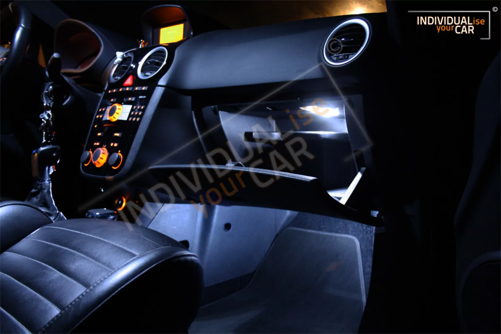 LED Innenraumbeleuchtung SET für Opel Corsa D 3-Türer - Cool-White