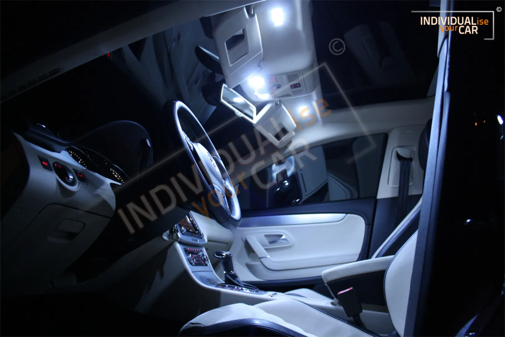 Zestaw oświetlenia wnętrza LED pasujący do VW Passat CC Typ 35 Coupé