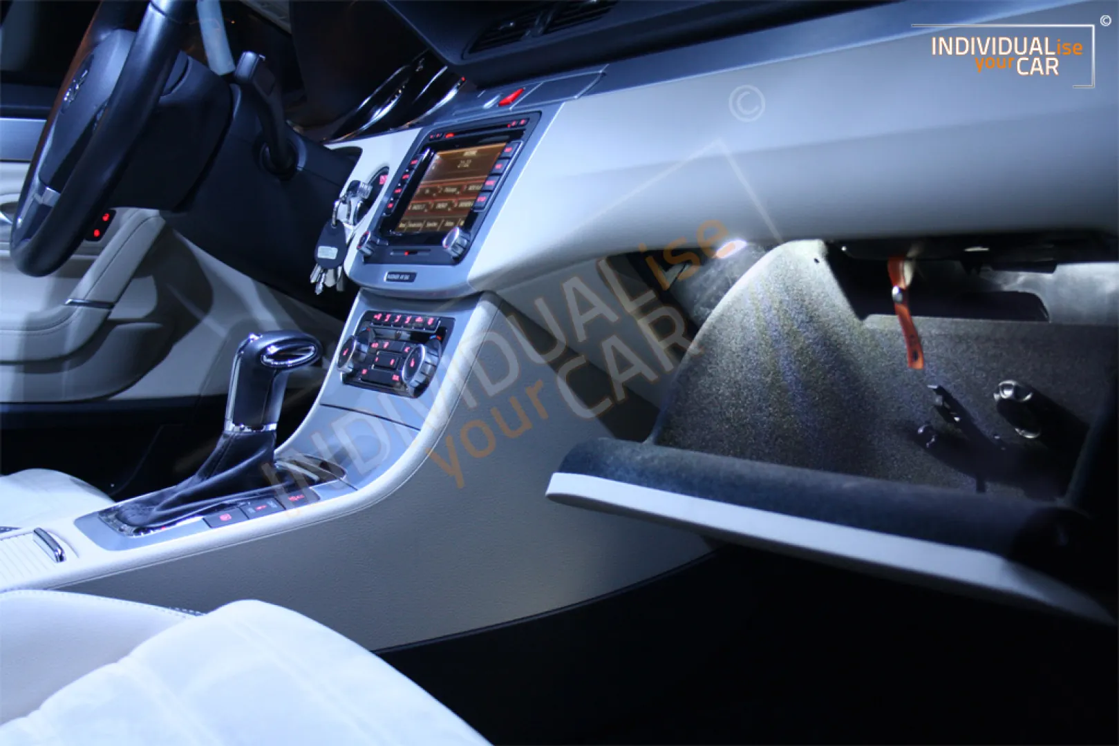 Zestaw oświetlenia wnętrza LED pasujący do VW Passat CC Typ 35 Coupé