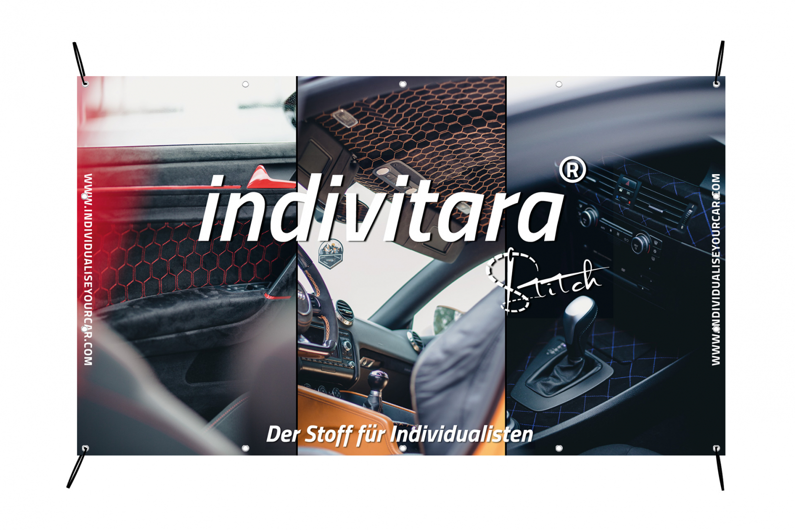 indivitara® Premium Stitch Plane Werkstattplane PVC 510g 200x117cm
