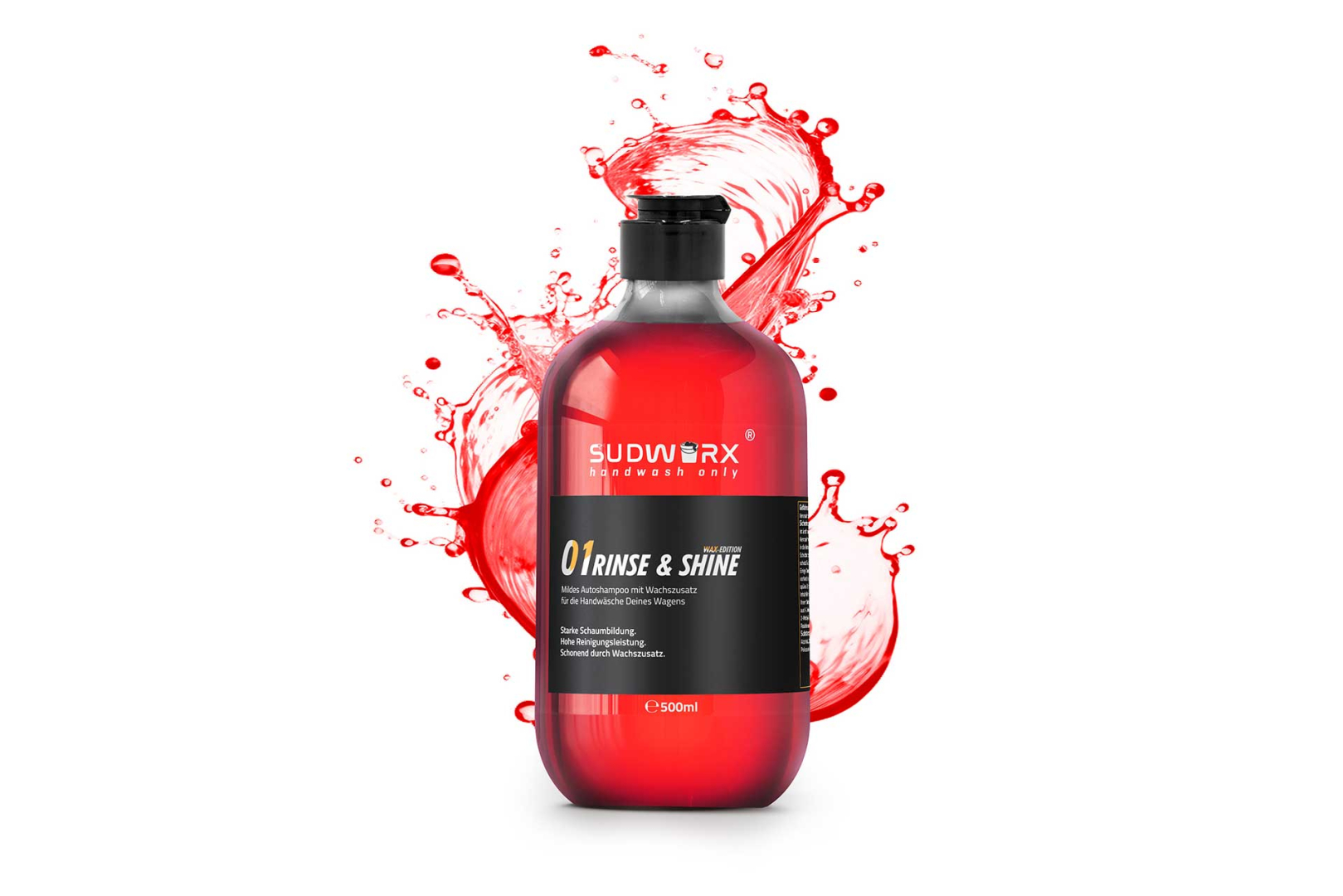 sudworx 01 RINSE & SHINE WAX-Edition Shampoo