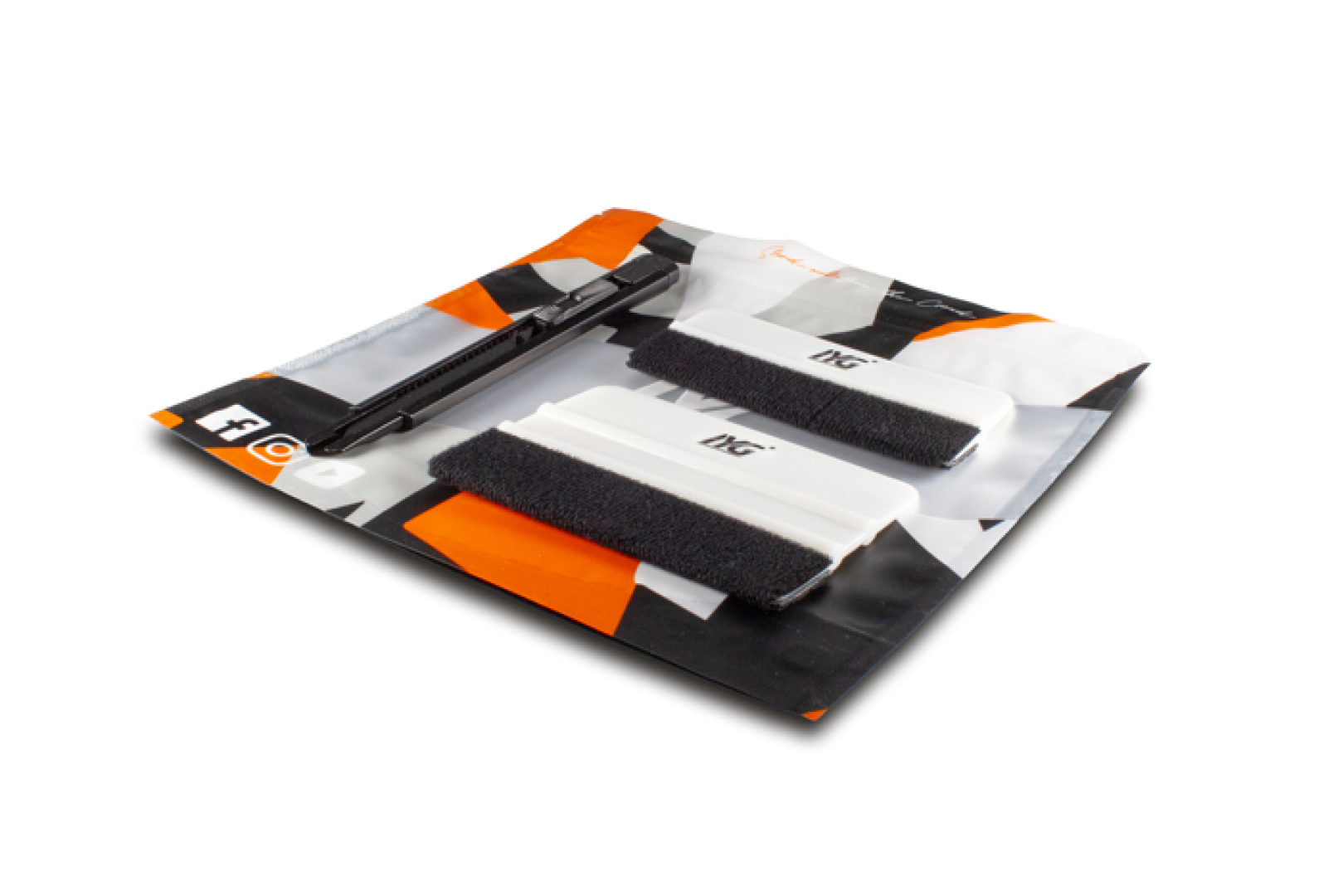 Rakel-Set Folierzubehör Präzisionsmesser Cuttermesser mit 1x Carbonklinge