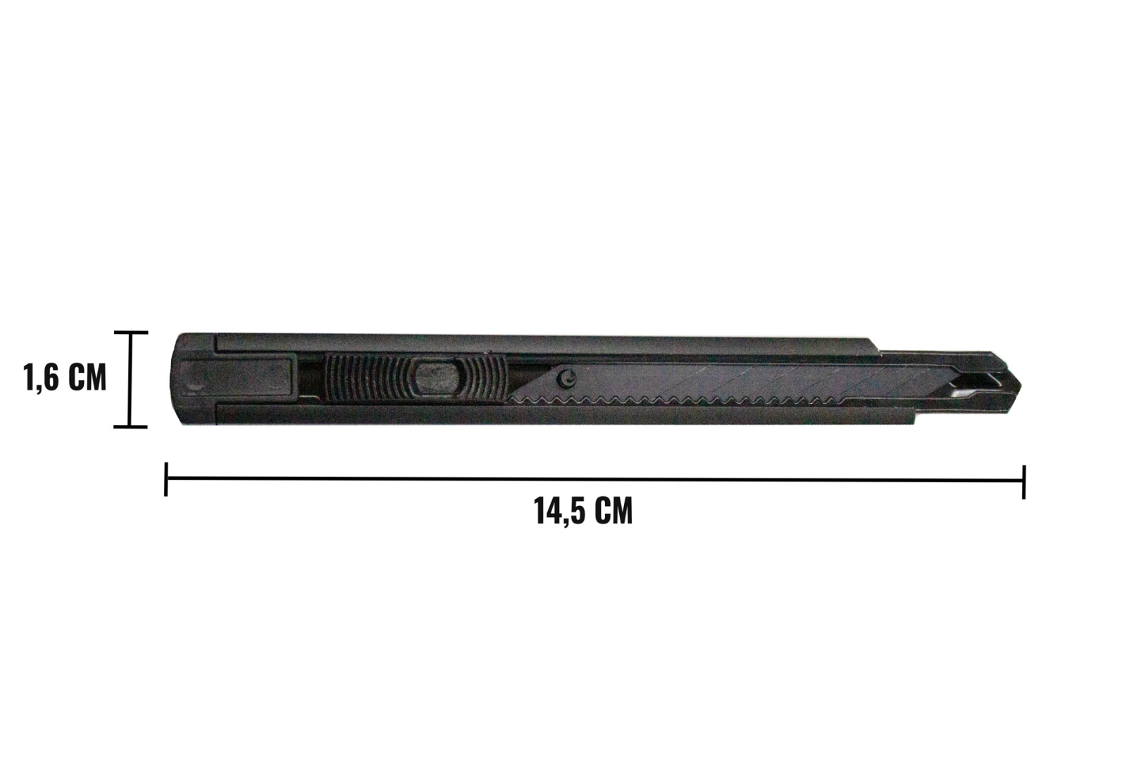 IYG Präzisions-Cuttermesser aus Aluminium mit Carbonstahlklinge – ergonomisch, schwarz-matt, inkl. 1 Klinge