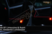 EL Ambiente Lichtleiste Ambientebeleuchtung passend für Audi A4 B7 - Türen