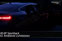 EL Ambiente Lichtleiste Ambientebeleuchtung für Audi A5 8T Sportback - Türen