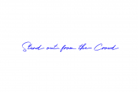 Decal "Stand out from the crowd" - Size M - Blue