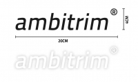 Aufkleber "ambitrim" Logo - Plott Konturschnitt