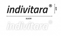 Aufkleber "indivitara" Logo" - Plott Konturschnitt