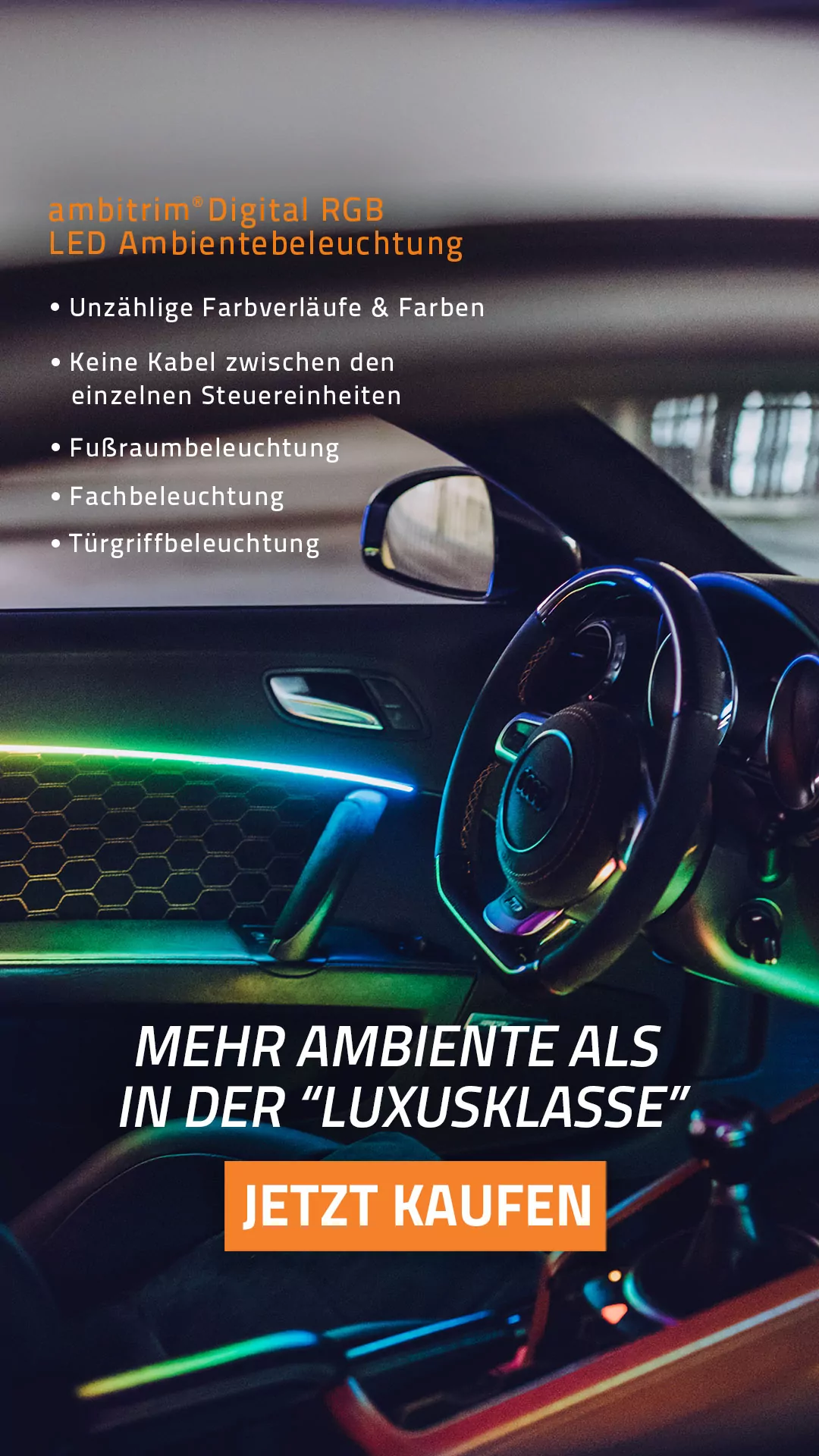 Ambiente Licht Im Auto - Kostenlose Rückgabe Innerhalb Von 90 Tagen - Temu  Austria